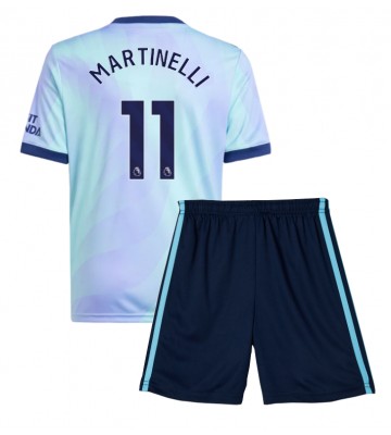 Arsenal Gabriel Martinelli #11 Tercera Equipación Niños 2024-25 Manga Corta (+ Pantalones cortos)